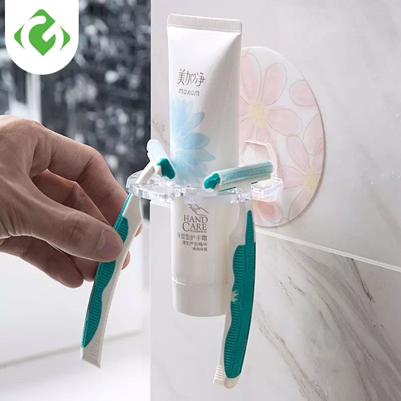 Acrylic Toothbrush Holder, Wall Mounted Bathroom Storage Rack, Toothpaste Shaver Tooth Brush Storage Rack Acrylic Toothbrush Holder, Wall Mounted Bathroom Storage Rack, Toothpaste Shaver Tooth Brush Storage Rack